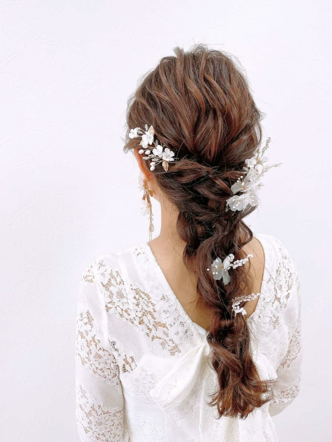 【ヘッドドレス】ヘアピンセット silver/gold ~ブライダルヘッドドレス~ ≪HPN-08≫ 【結婚式 ヘアアクセサリー】