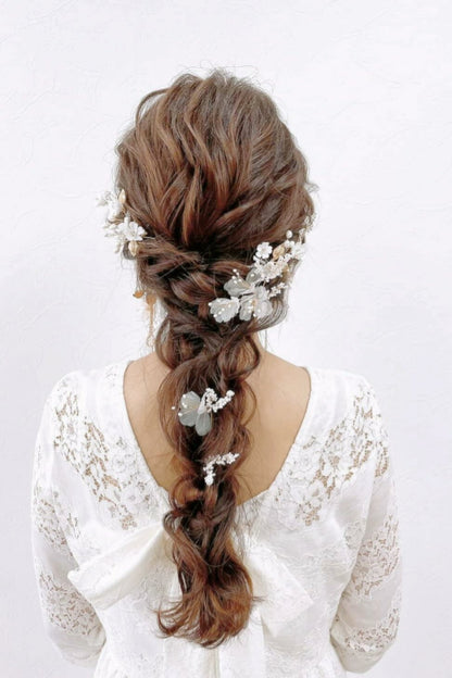 【ヘッドドレス】ヘアピンセット silver/gold ~ブライダルヘッドドレス~ ≪HPN-08≫ 【結婚式 ヘアアクセサリー】