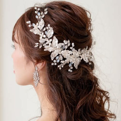 【ヘッドドレス】ヘッドピースセット ~ブライダルヘッドドレス~ ≪HPS-20≫ 【結婚式　ヘアアクセサリー】