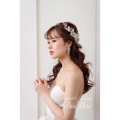 【ヘッドドレス】ヘッドピースセット ~ブライダルヘッドドレス~ ≪HPS-20≫ 【結婚式　ヘアアクセサリー】