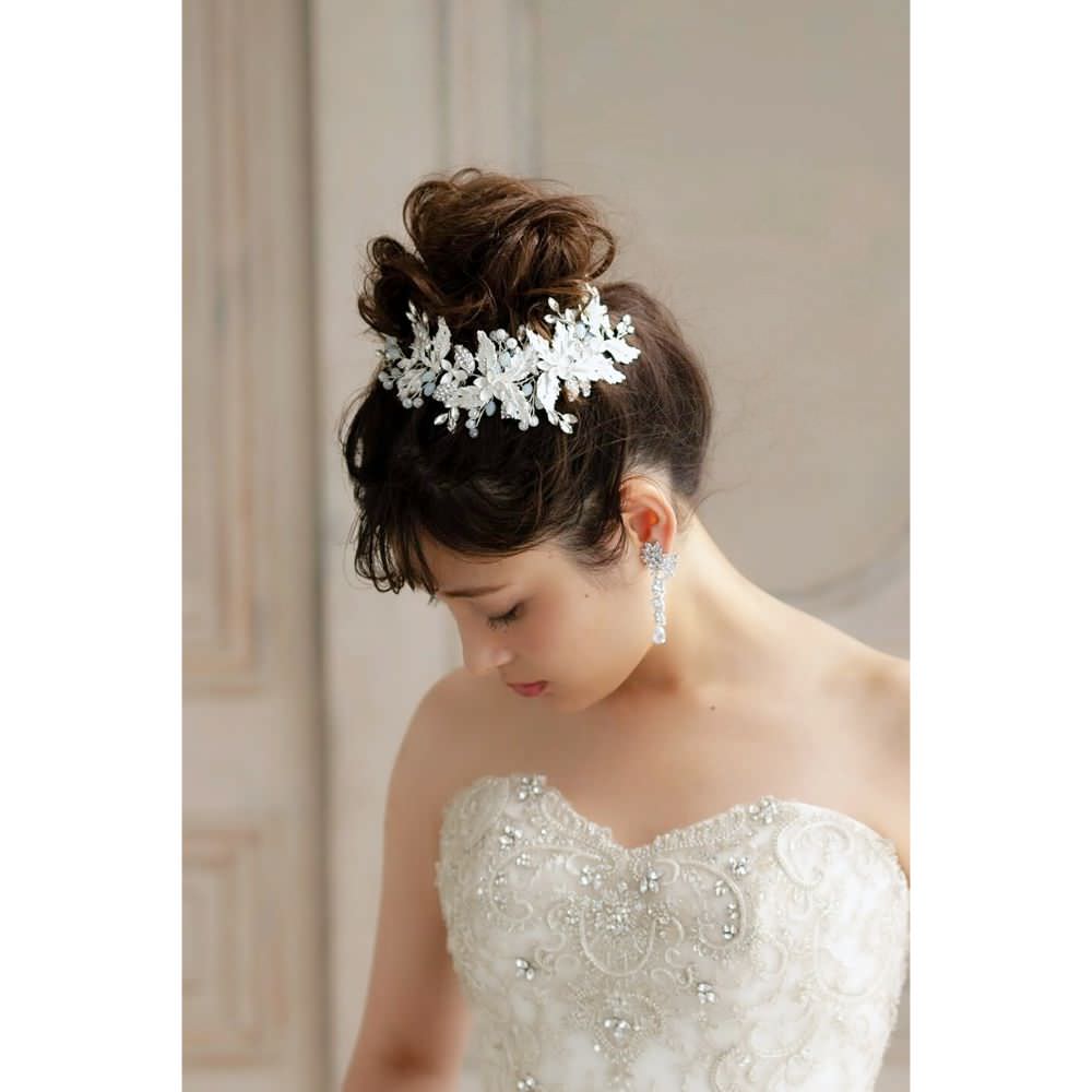 【ヘッドドレス】ヘッドピースセット ~ブライダルヘッドドレス~ ≪HPS-20≫ 【結婚式 ヘアアクセサリー】