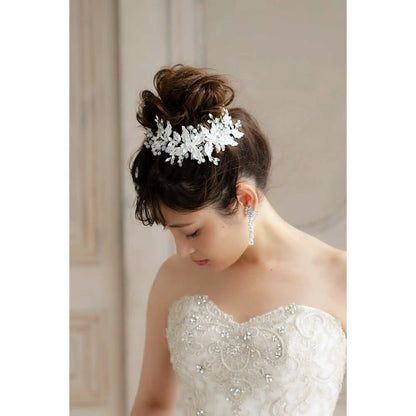 【ヘッドドレス】ヘッドピースセット ~ブライダルヘッドドレス~ ≪HPS-20≫ 【結婚式 ヘアアクセサリー】