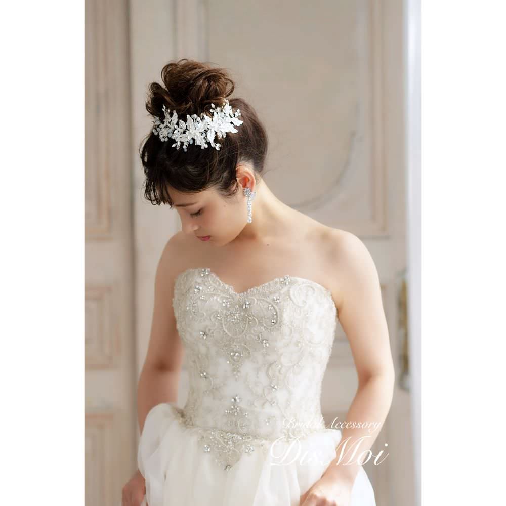 【ヘッドドレス】ヘッドピースセット ~ブライダルヘッドドレス~ ≪HPS-20≫ 【結婚式 ヘアアクセサリー】