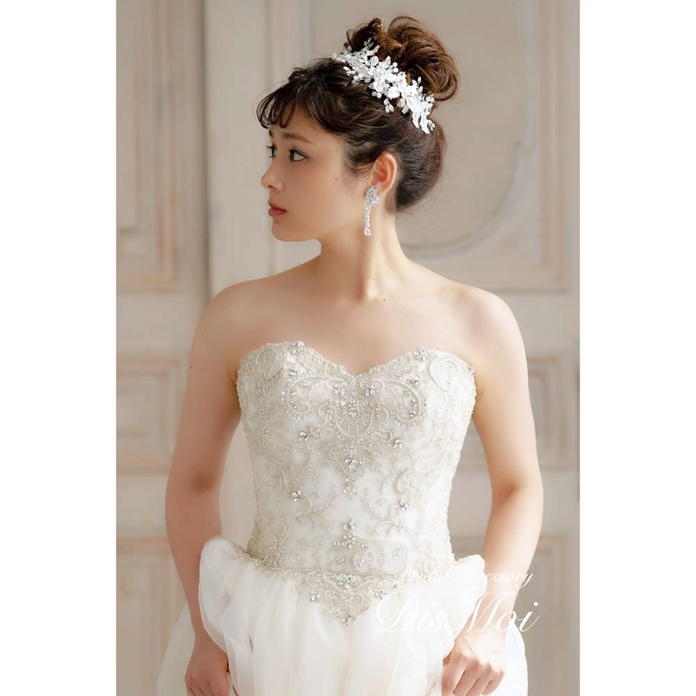 【ヘッドドレス】ヘッドピースセット ~ブライダルヘッドドレス~ ≪HPS-20≫ 【結婚式 ヘアアクセサリー】