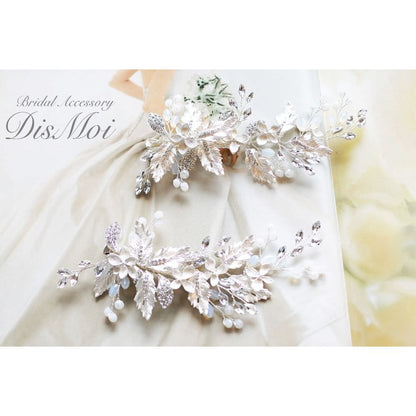 【ヘッドドレス】ヘッドピースセット ~ブライダルヘッドドレス~ ≪HPS-20≫ 【結婚式 ヘアアクセサリー】