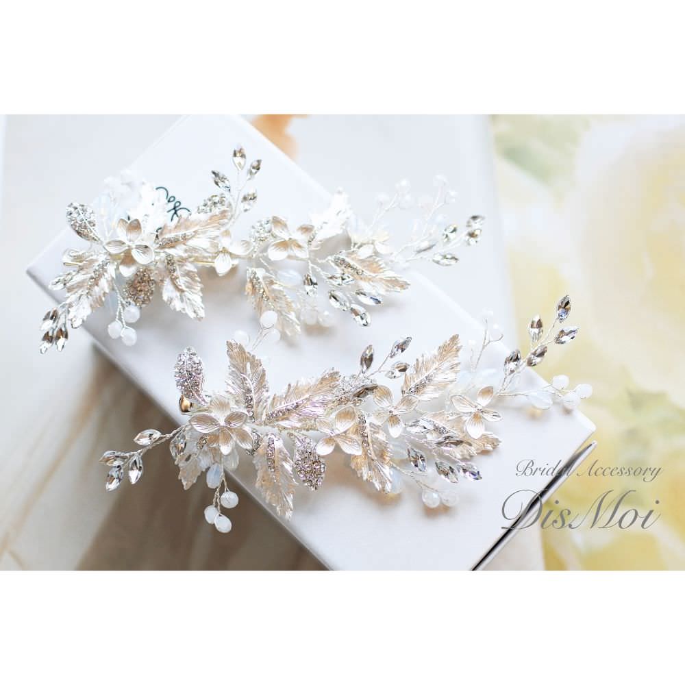 【ヘッドドレス】ヘッドピースセット ~ブライダルヘッドドレス~ ≪HPS-20≫ 【結婚式 ヘアアクセサリー】