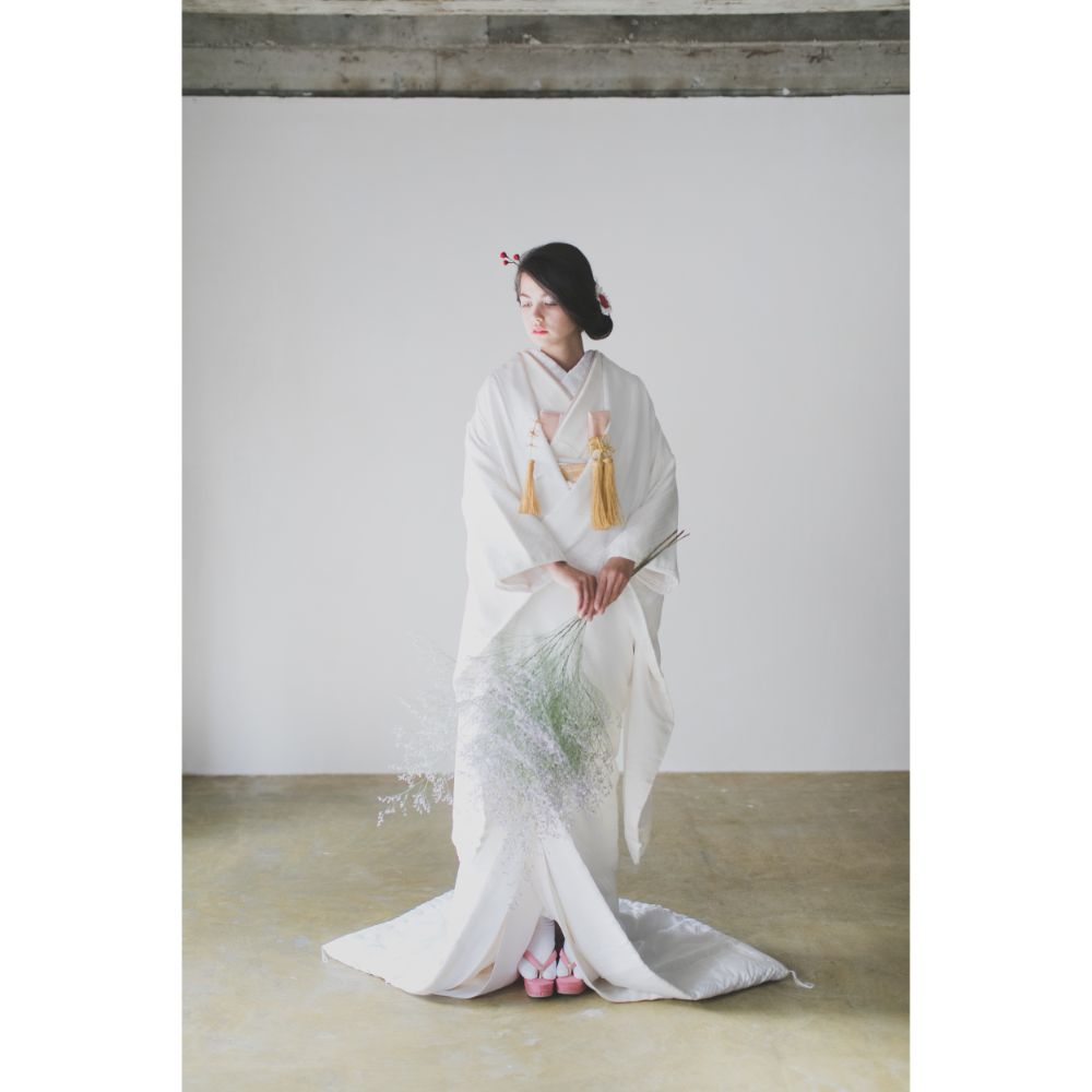 飛翔古典波文様 【結婚式 和装 白無垢 レンタル】