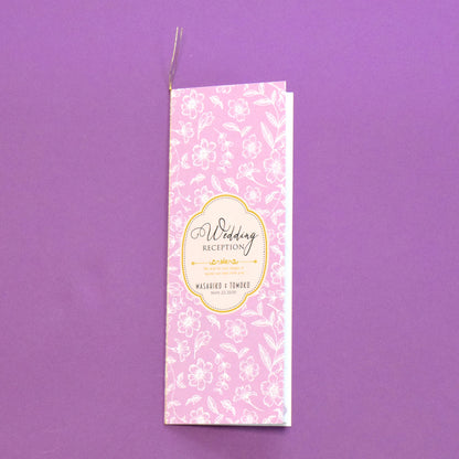 【結婚式 席次表 大人数専用】フランソワ パープル(印刷込み)【結婚式 ペーパー 席次表】