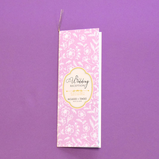 【結婚式 席次表 大人数専用】フランソワ パープル(印刷込み)【結婚式 ペーパー 席次表】