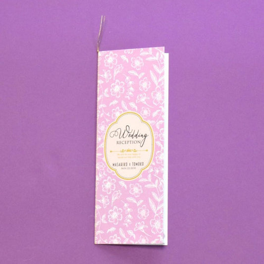 【結婚式 席次表】フランソワ パープル(印刷込み)【結婚式 ペーパー 席次表】