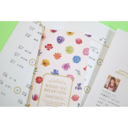 【結婚式 席次表】マリアージュフルール (印刷込み)【結婚式 ペーパー 席次表】