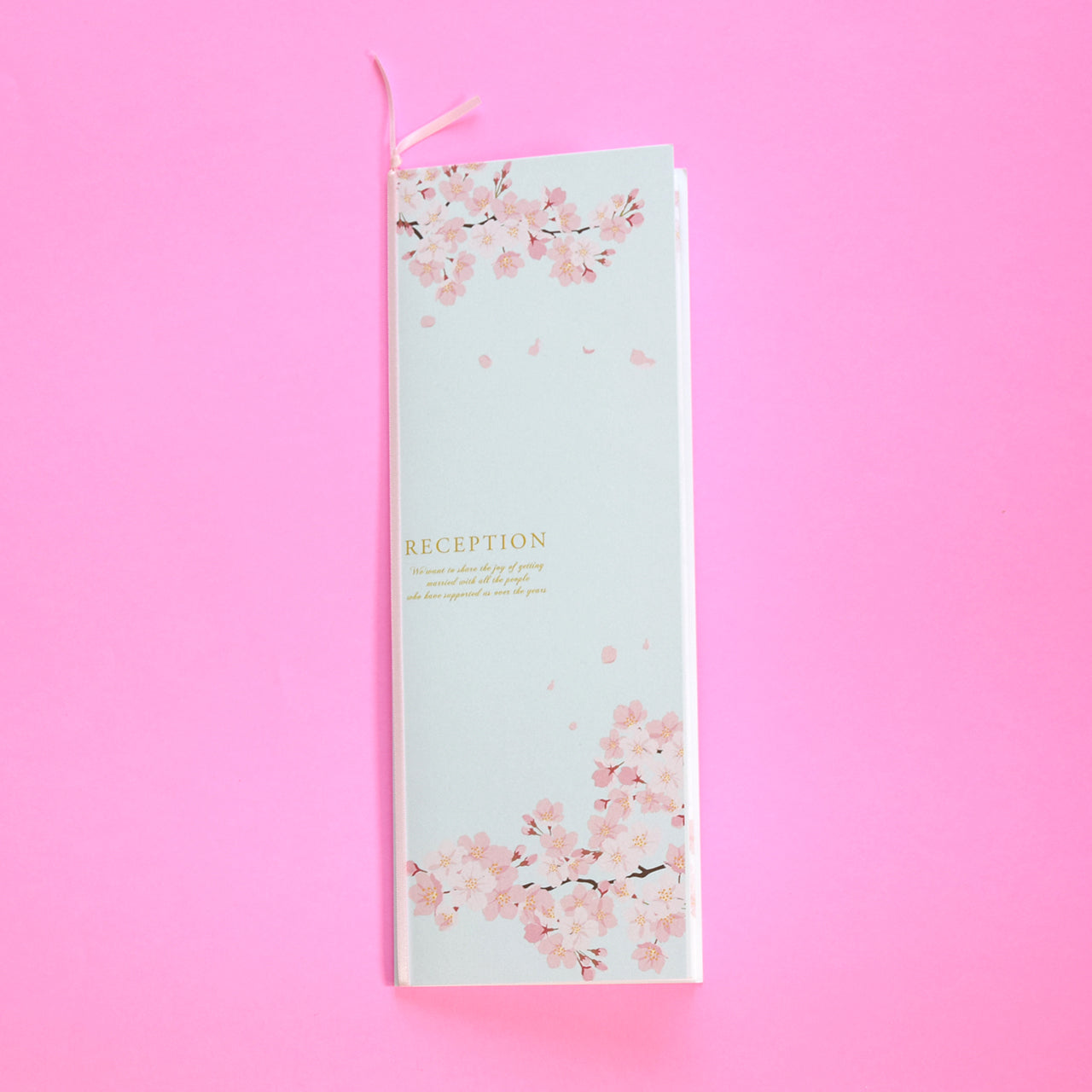 【結婚式 席次表 大人数専用】花桜 (印刷込み)【結婚式 ペーパー 席次表】