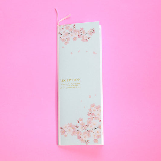 【結婚式 席次表 大人数専用】花桜 (印刷込み)【結婚式 ペーパー 席次表】