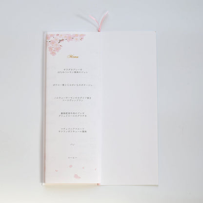 【結婚式 席次表 大人数専用】花桜 (印刷込み)【結婚式 ペーパー 席次表】