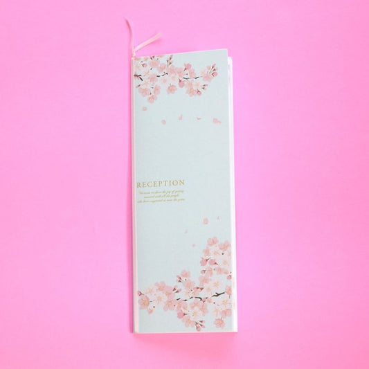 【※席次表+席札セット キャンペーン実施中※】 花桜(印刷込み)【結婚式 ペーパー 席次表】