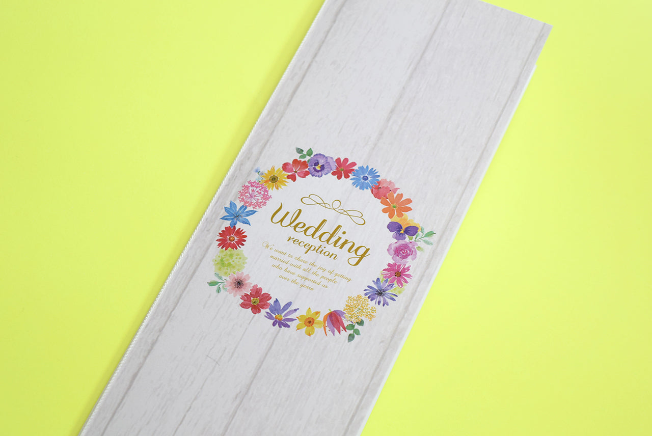 【結婚式 席次表 大人数専用】マリアージュリース (印刷込み)【結婚式 ペーパー 席次表】