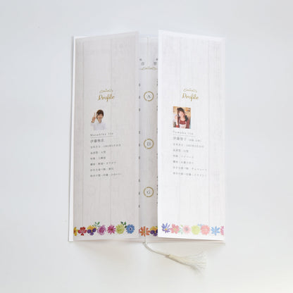 【結婚式 席次表 大人数専用】マリアージュリース (印刷込み)【結婚式 ペーパー 席次表】