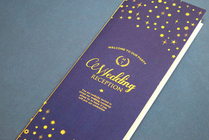 【結婚式 席次表 大人数専用】スターダスト(印刷込み)【結婚式 ペーパー 席次表】