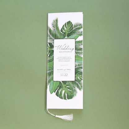 【結婚式 席次表 大人数専用】リーフ (印刷込み)【結婚式 ペーパー 席次表】