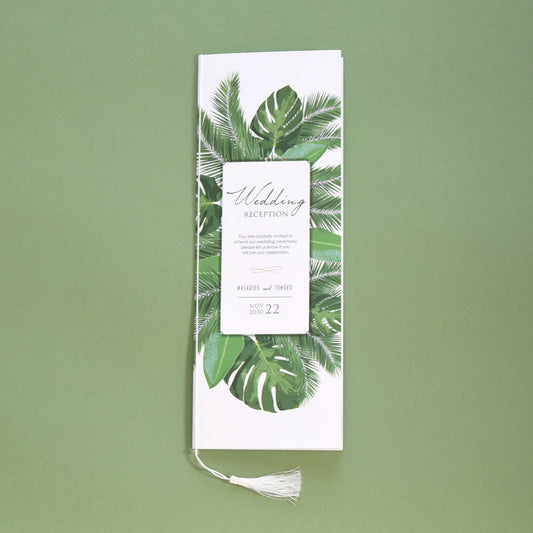 【結婚式 席次表 大人数専用】リーフ (印刷込み)【結婚式 ペーパー 席次表】