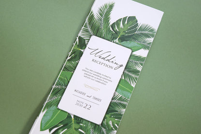 【結婚式 席次表 大人数専用】リーフ (印刷込み)【結婚式 ペーパー 席次表】