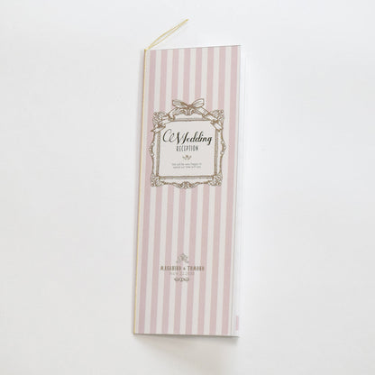 【結婚式 席次表 大人数専用】アンティークスウィート ピンク (印刷込み)【結婚式 ペーパー 席次表】