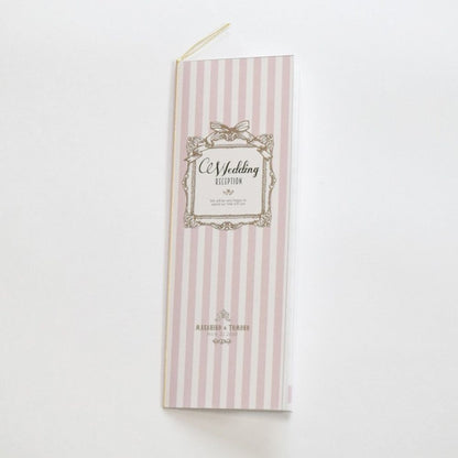 【結婚式 席次表】 アンティークスウィート ピンク (印刷込み)【結婚式 ペーパー 席次表】