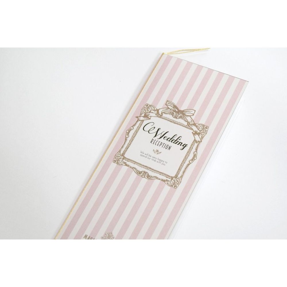 【結婚式 席次表】 アンティークスウィート ピンク (印刷込み)【結婚式 ペーパー 席次表】