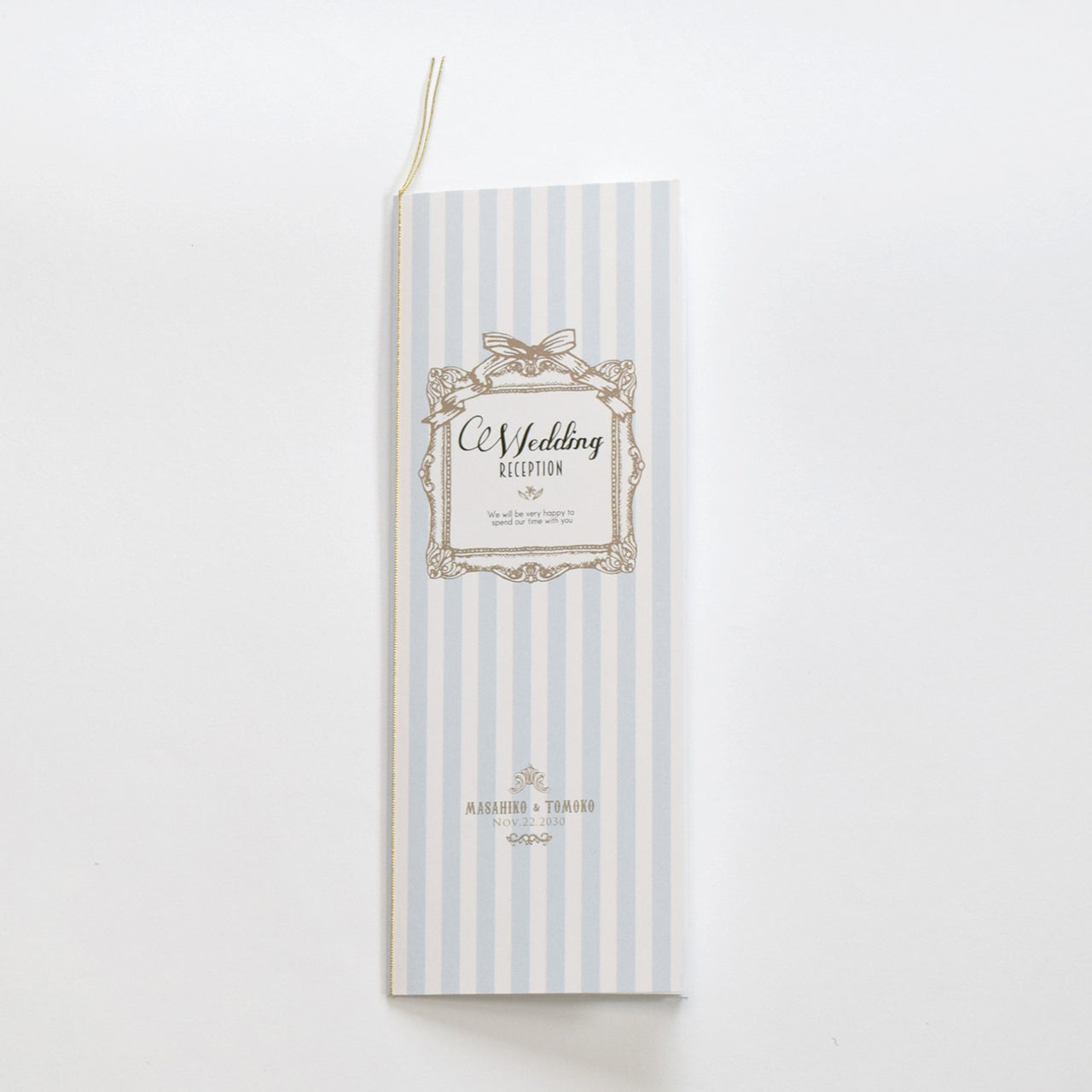 【結婚式 席次表 大人数専用】アンティークスウィート ブルー(印刷込み)【結婚式 ペーパー 席次表】