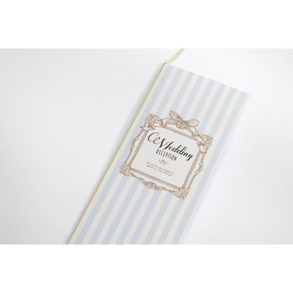 【結婚式 席次表】アンティークスウィート ブルー(印刷込み)【結婚式 ペーパー 席次表】