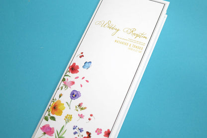 【結婚式 席次表 大人数専用】バタフライ (印刷込み)【結婚式 ペーパー 席次表】