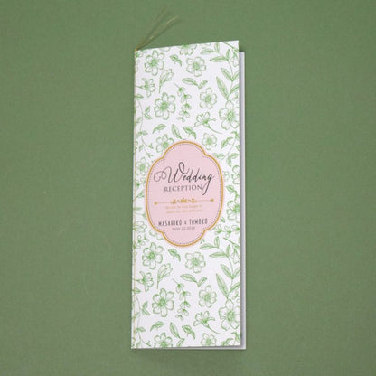 【結婚式 席次表】フランソワ グリーン(印刷込み)【結婚式 ペーパー 席次表】