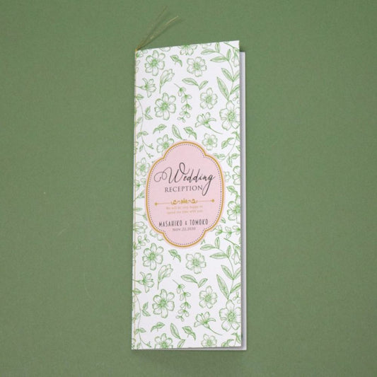【結婚式 席次表】フランソワ グリーン(印刷込み)【結婚式 ペーパー 席次表】