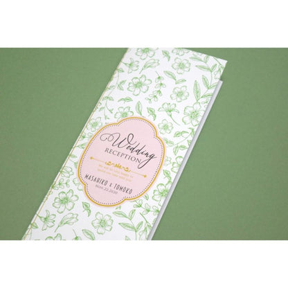 【結婚式 席次表】フランソワ グリーン(印刷込み)【結婚式 ペーパー 席次表】