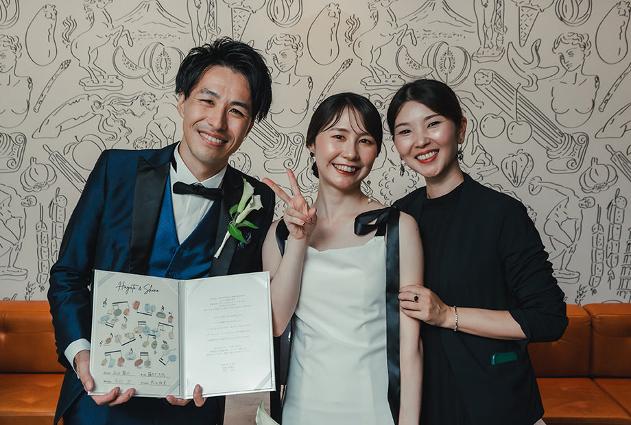 フリープランナーは１組ごとにじっくり向き合いたい人が多い（写真はKOYUKIさんと担当した結婚式の１シーン）