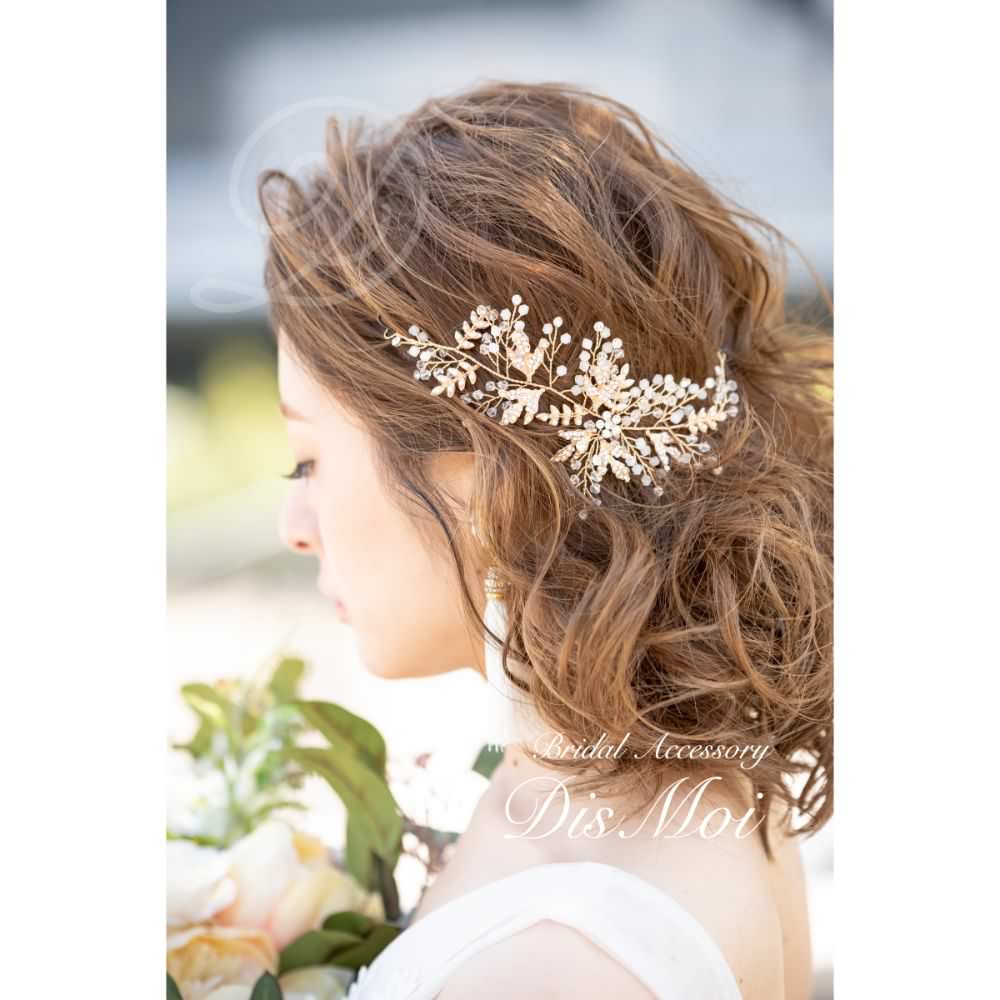 【ヘッドドレス】小枝アクセサリー silver/gold ~ブライダルヘッドドレス~ ≪HV-04≫ 【結婚式　ヘアアクセサリー】