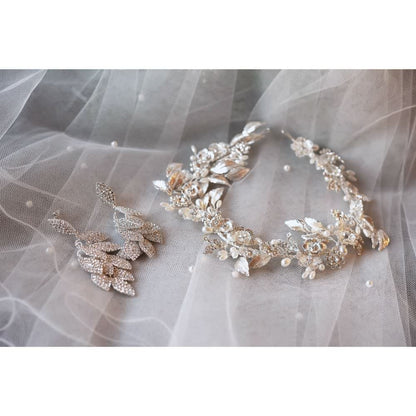 【ヘッドドレス】小枝アクセサリー silver ~ブライダルヘッドドレス~ ≪HV-06≫ 【結婚式 ヘアアクセサリー】