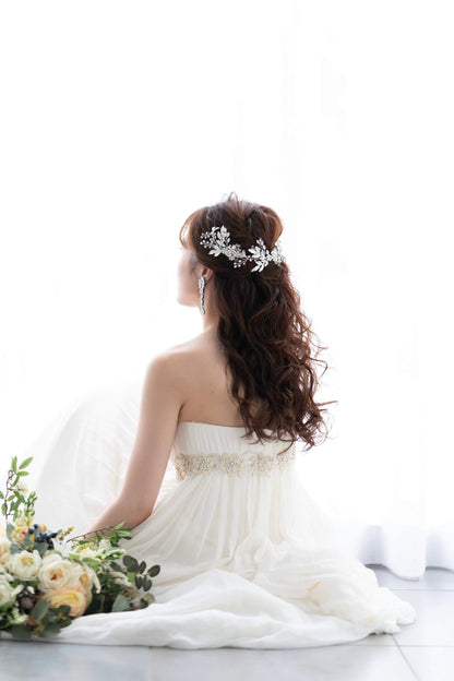 【ヘッドドレス】小枝アクセサリー silver/gold ~ブライダルヘッドドレス~ ≪HV-07≫ 【結婚式 ヘアアクセサリー】