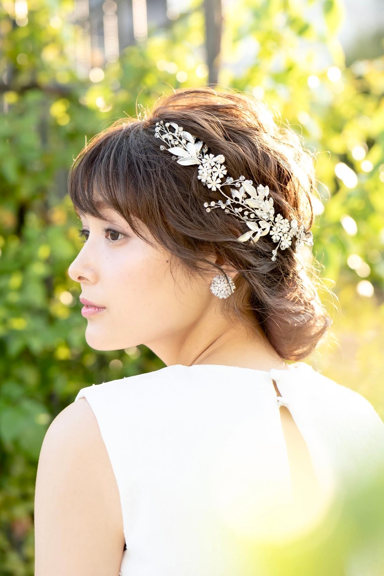 【ヘッドドレス】小枝アクセサリー silver/gold ~ブライダルヘッドドレス~ ≪HV-07≫ 【結婚式 ヘアアクセサリー】