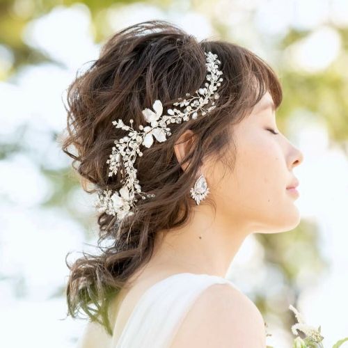 【ヘッドドレス】小枝アクセサリー silver/gold ~ブライダルヘッドドレス~ ≪HV-08≫ 【結婚式　ヘアアクセサリー】