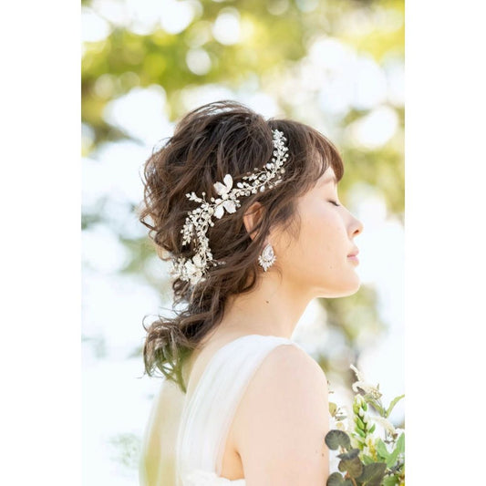 【ヘッドドレス】小枝アクセサリー silver/gold ~ブライダルヘッドドレス~ ≪HV-08≫ 【結婚式 ヘアアクセサリー】