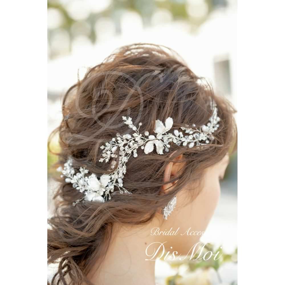 【ヘッドドレス】小枝アクセサリー silver/gold ~ブライダルヘッドドレス~ ≪HV-08≫ 【結婚式 ヘアアクセサリー】