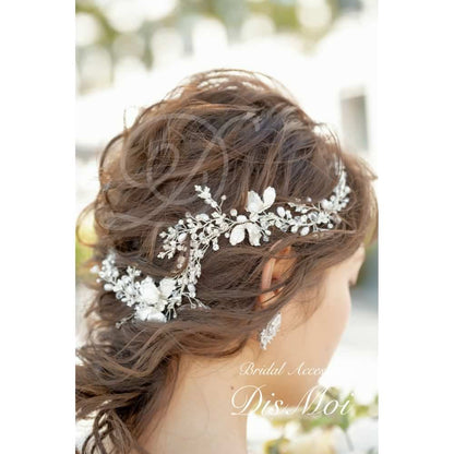 【ヘッドドレス】小枝アクセサリー silver/gold ~ブライダルヘッドドレス~ ≪HV-08≫ 【結婚式 ヘアアクセサリー】