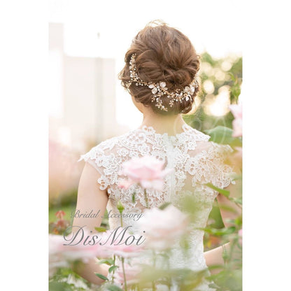 【ヘッドドレス】小枝アクセサリー silver/gold ~ブライダルヘッドドレス~ ≪HV-08≫ 【結婚式 ヘアアクセサリー】