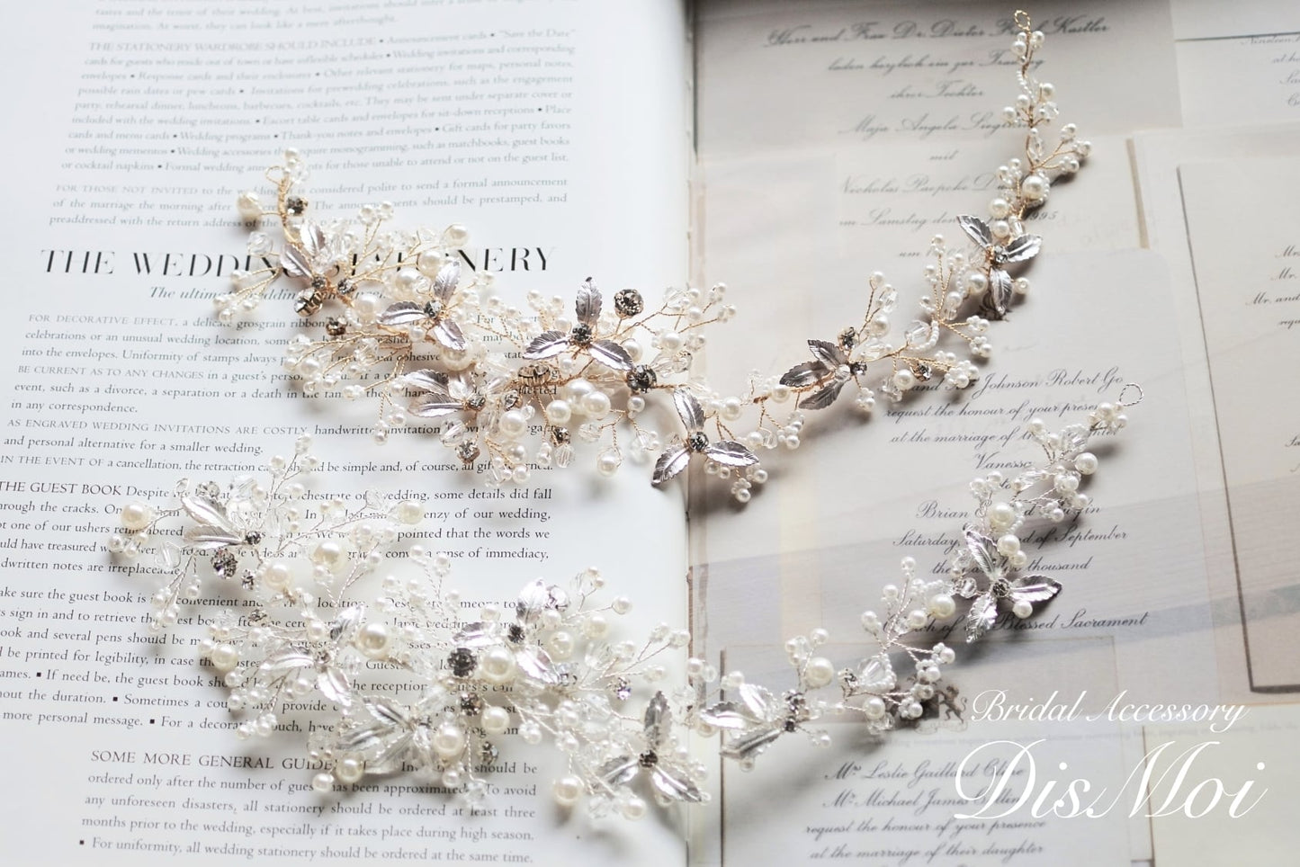 【ヘッドドレス】小枝アクセサリー silver/gold ~ブライダルヘッドドレス~ ≪HV-09≫ 【結婚式 ヘアアクセサリー】