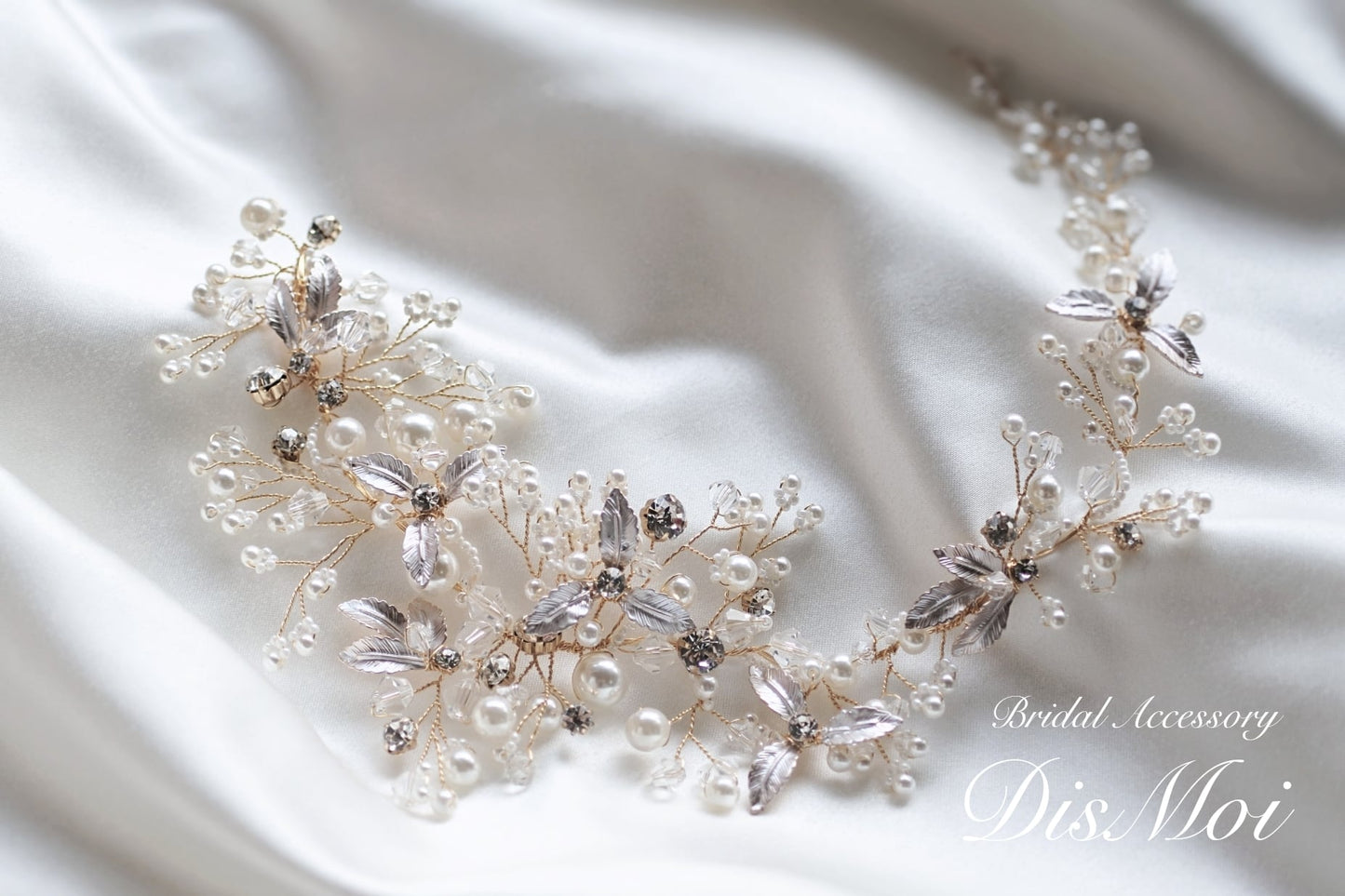 【ヘッドドレス】小枝アクセサリー silver/gold ~ブライダルヘッドドレス~ ≪HV-09≫ 【結婚式 ヘアアクセサリー】