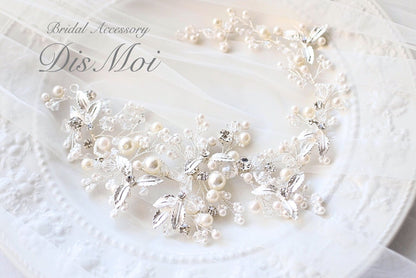 【ヘッドドレス】小枝アクセサリー silver/gold ~ブライダルヘッドドレス~ ≪HV-09≫ 【結婚式 ヘアアクセサリー】