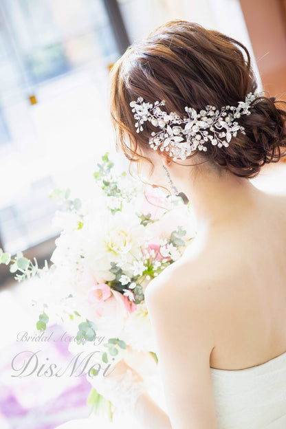 【ヘッドドレス】小枝アクセサリー silver/gold ~ブライダルヘッドドレス~ ≪HV-09≫ 【結婚式 ヘアアクセサリー】