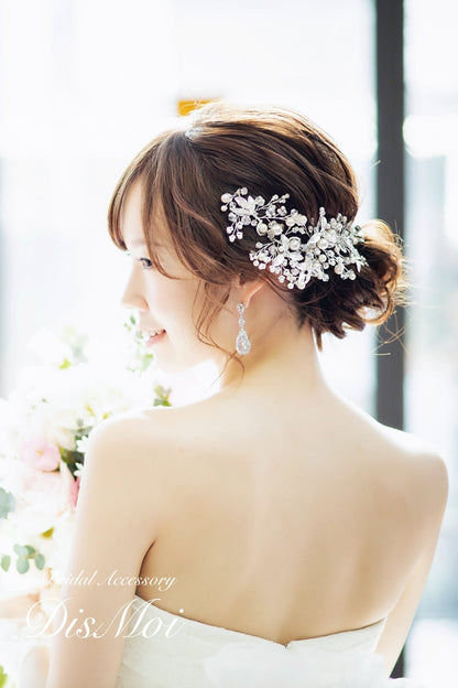 【ヘッドドレス】小枝アクセサリー silver/gold ~ブライダルヘッドドレス~ ≪HV-09≫ 【結婚式 ヘアアクセサリー】