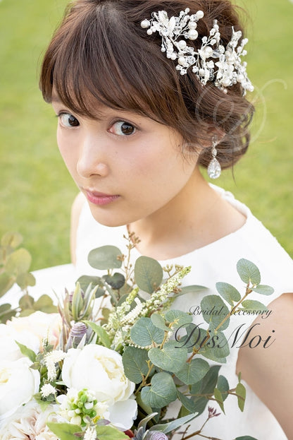 【ヘッドドレス】小枝アクセサリー silver/gold ~ブライダルヘッドドレス~ ≪HV-09≫ 【結婚式 ヘアアクセサリー】